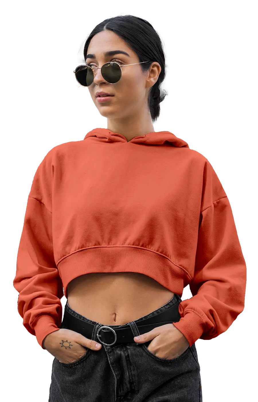 ALL COLORS - 3015CVCH WOMEN'S CROPPED HOODIE