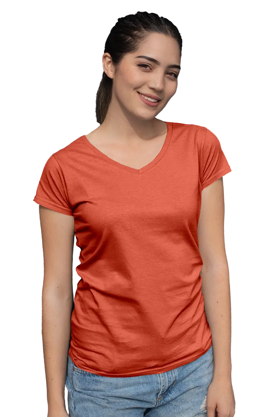 ALL COLORS - 3003CC WOMEN'S V-NECK JERSEY TEE