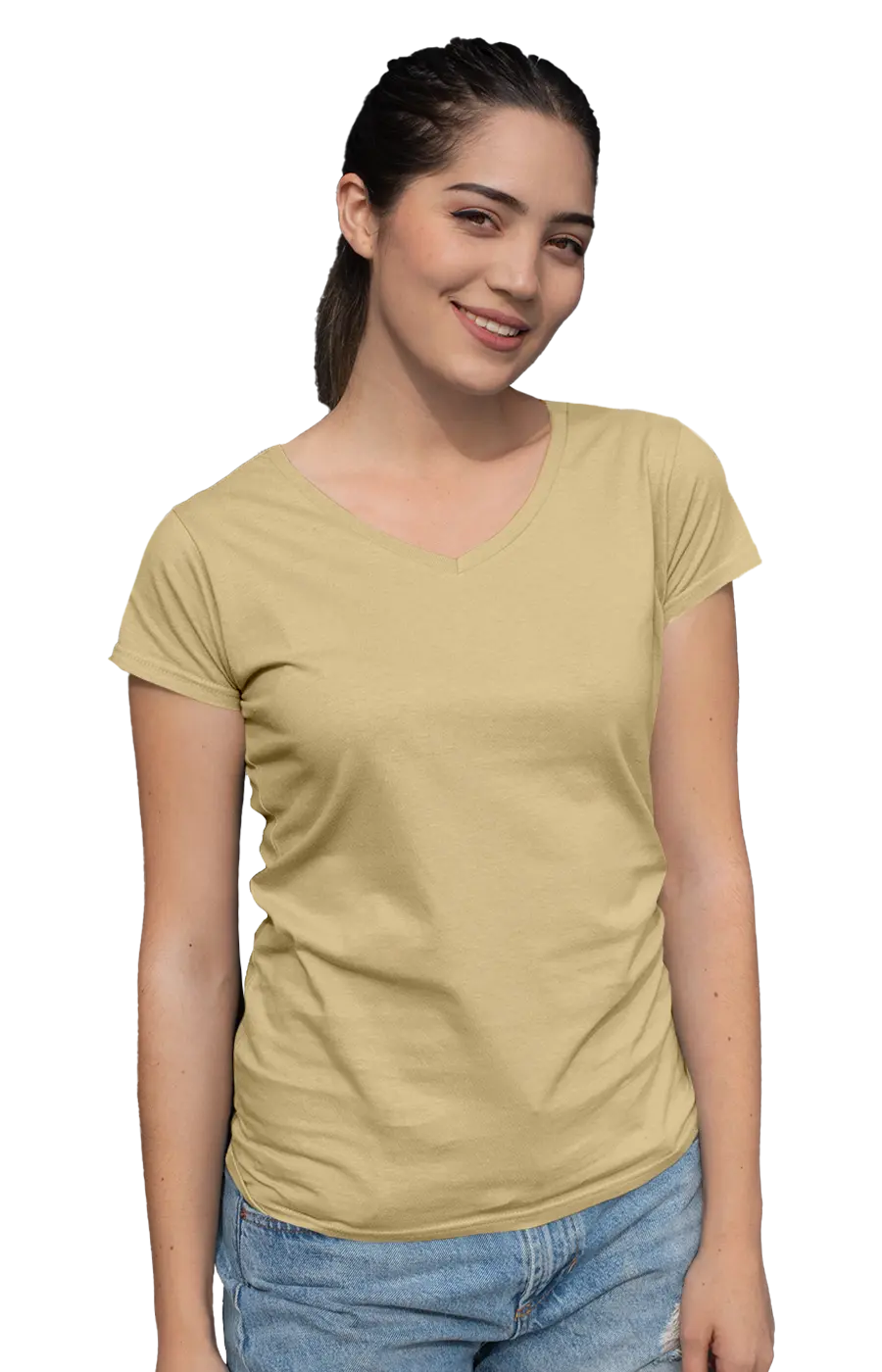 ALL COLORS - 3003CC WOMEN'S V-NECK JERSEY TEE