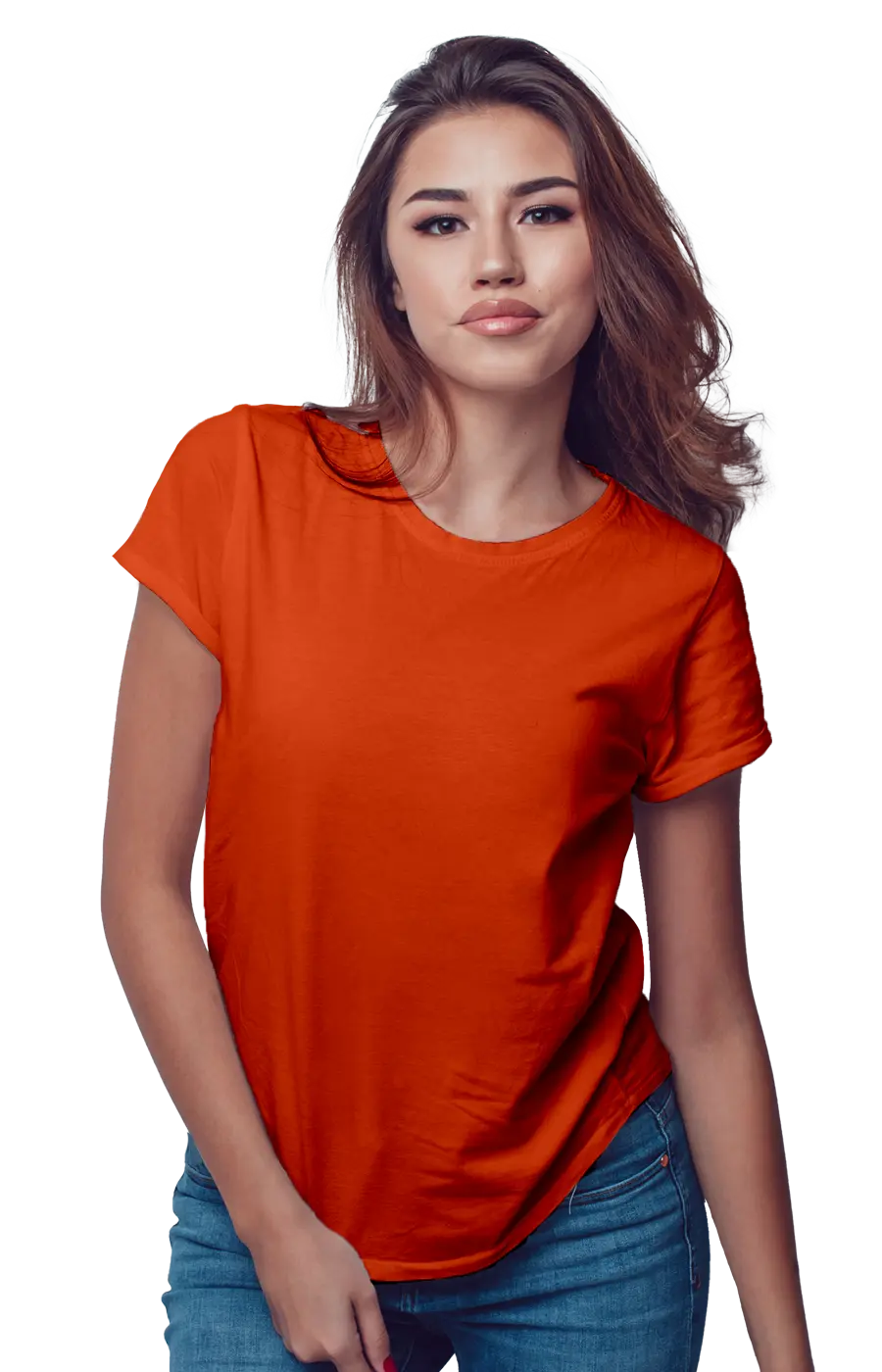 ALL COLORS - 3002CVC WOMEN'S CVC HEATHER JERSEY TEE