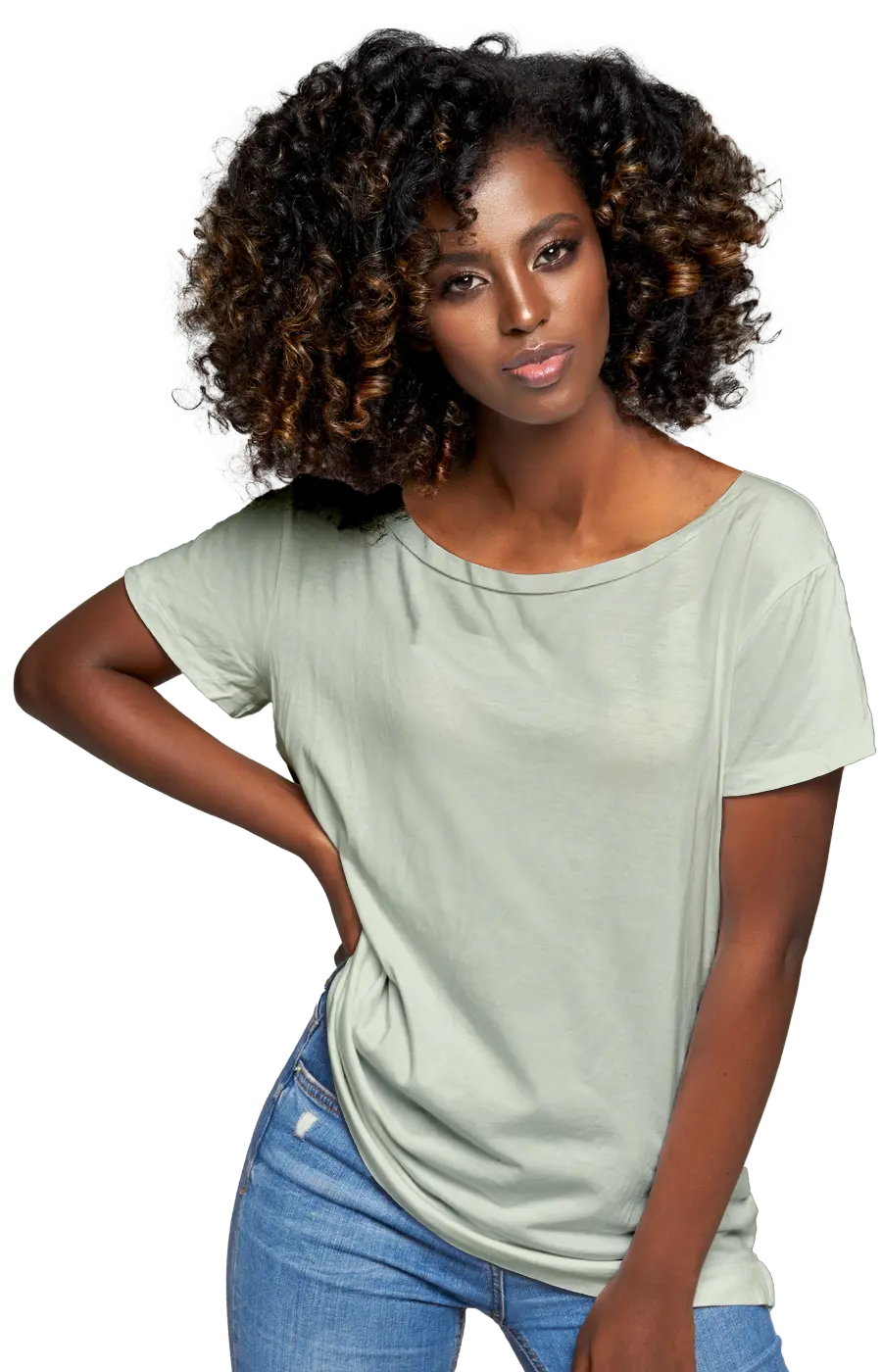 ALL COLORS - 3005CC WOMEN'S WIDE NECK RELAXED TEE