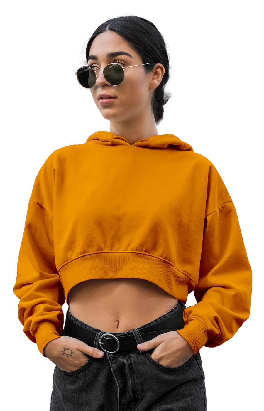 ALL COLORS - 3015CVCH WOMEN'S CROPPED HOODIE