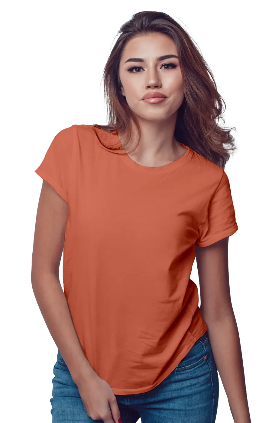 3002CVC WOMEN'S CVC HEATHER JERSEY TEE