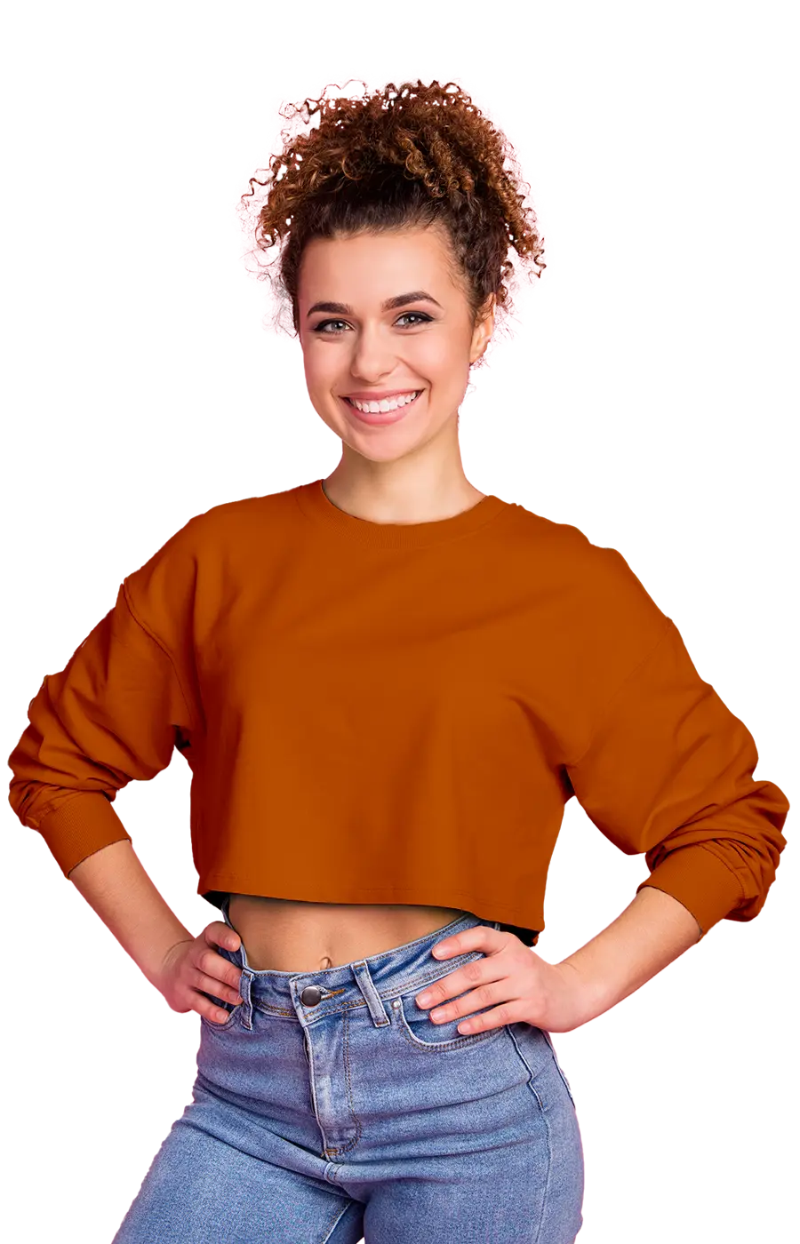 ALL COLORS - 3016CVCS WOMAN'S CROPPED SWEATSHIRT