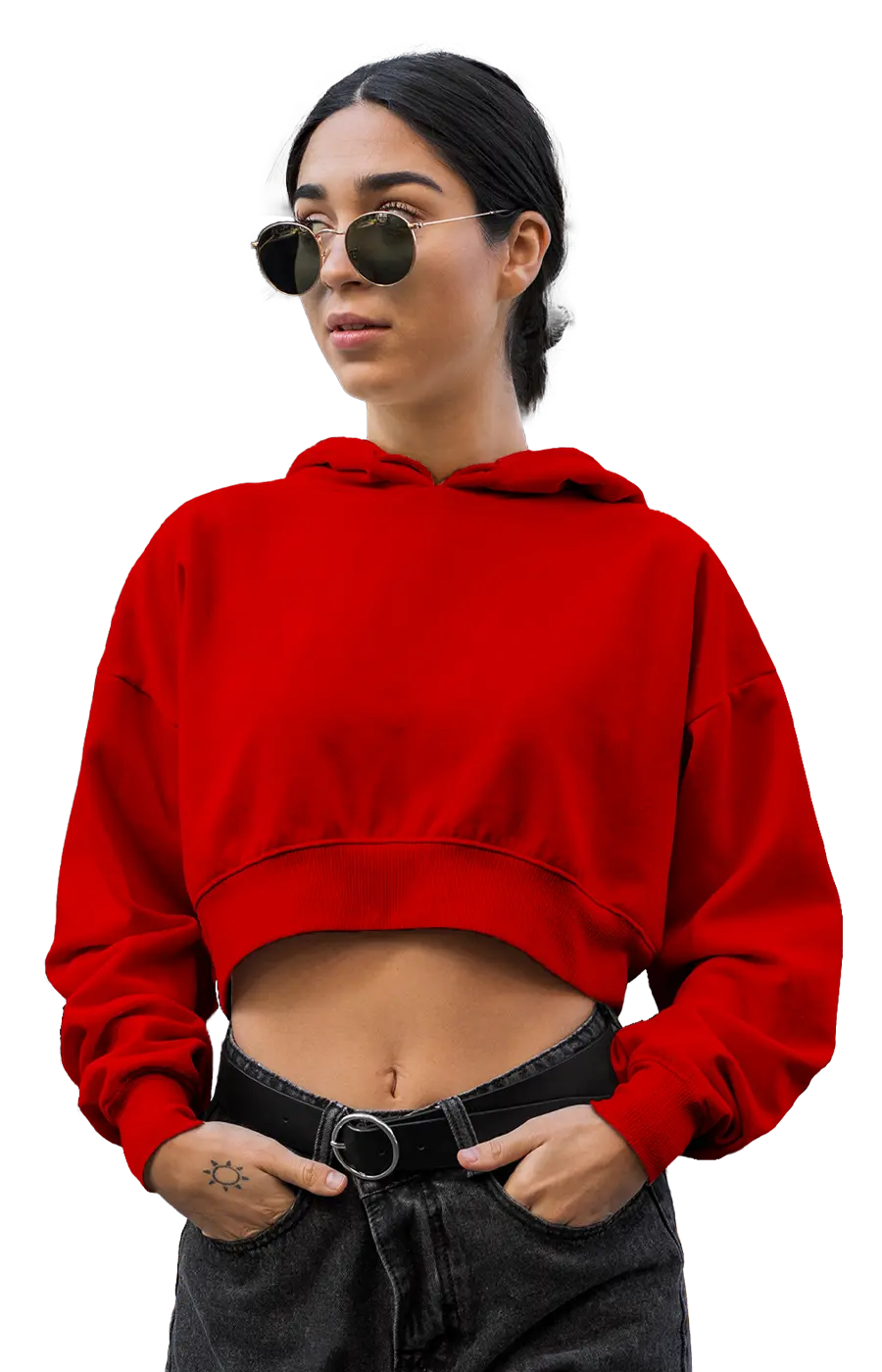 3015CVCH WOMEN'S CROPPED HOODIE