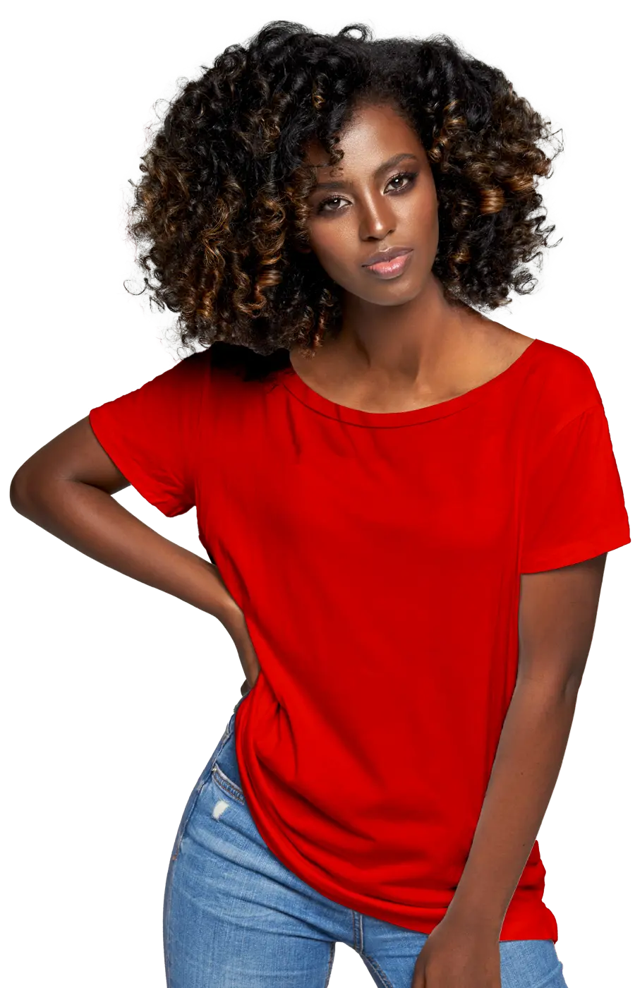 ALL COLORS - 3005CC WOMEN'S WIDE NECK RELAXED TEE