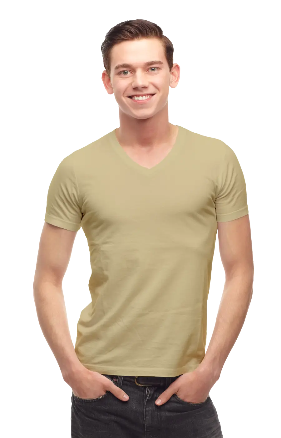 ALL COLORS - 2000CC UNISEX  V-NECK JERSEY TEE