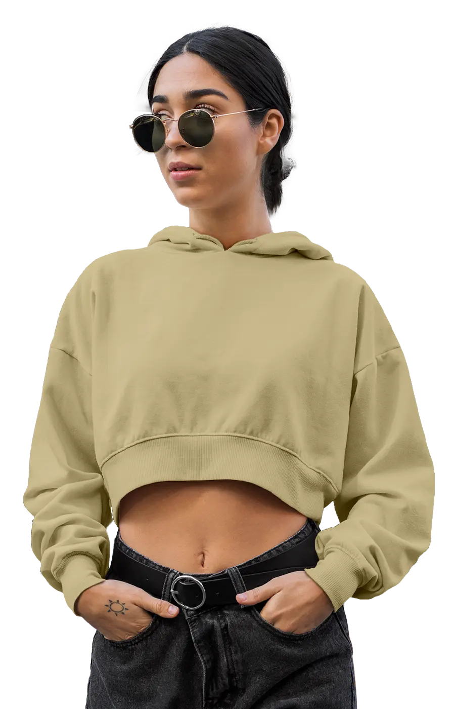 ALL COLORS - 3015CVCH WOMEN'S CROPPED HOODIE