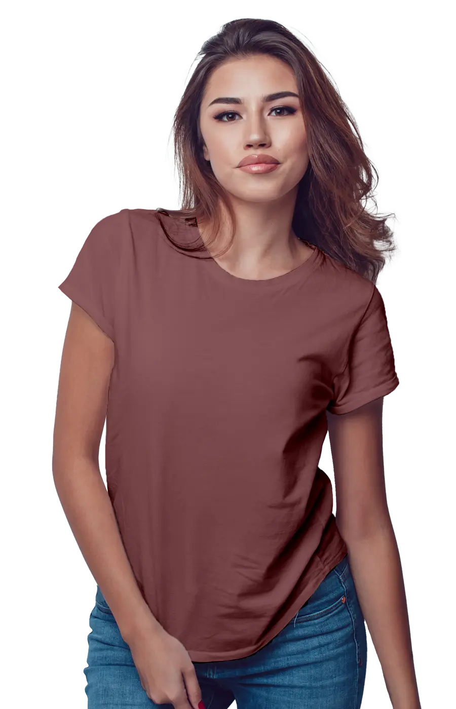 ALL COLORS - 3002CVC WOMEN'S CVC HEATHER JERSEY TEE