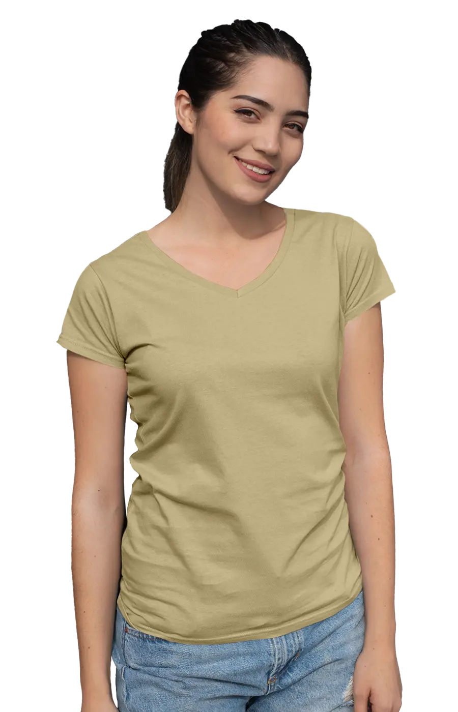 ALL COLORS - 3003CC WOMEN'S V-NECK JERSEY TEE