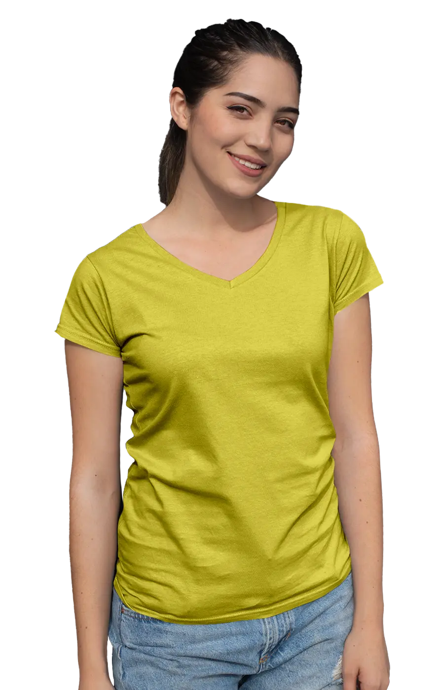 ALL COLORS - 3003CC WOMEN'S V-NECK JERSEY TEE