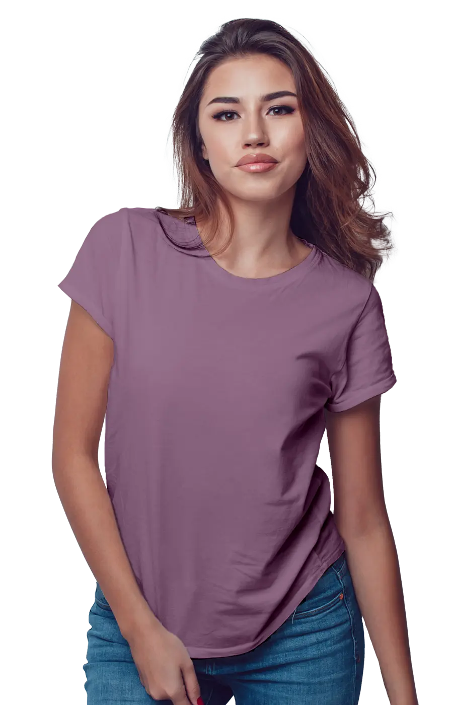 ALL COLORS - 3002CVC WOMEN'S CVC HEATHER JERSEY TEE