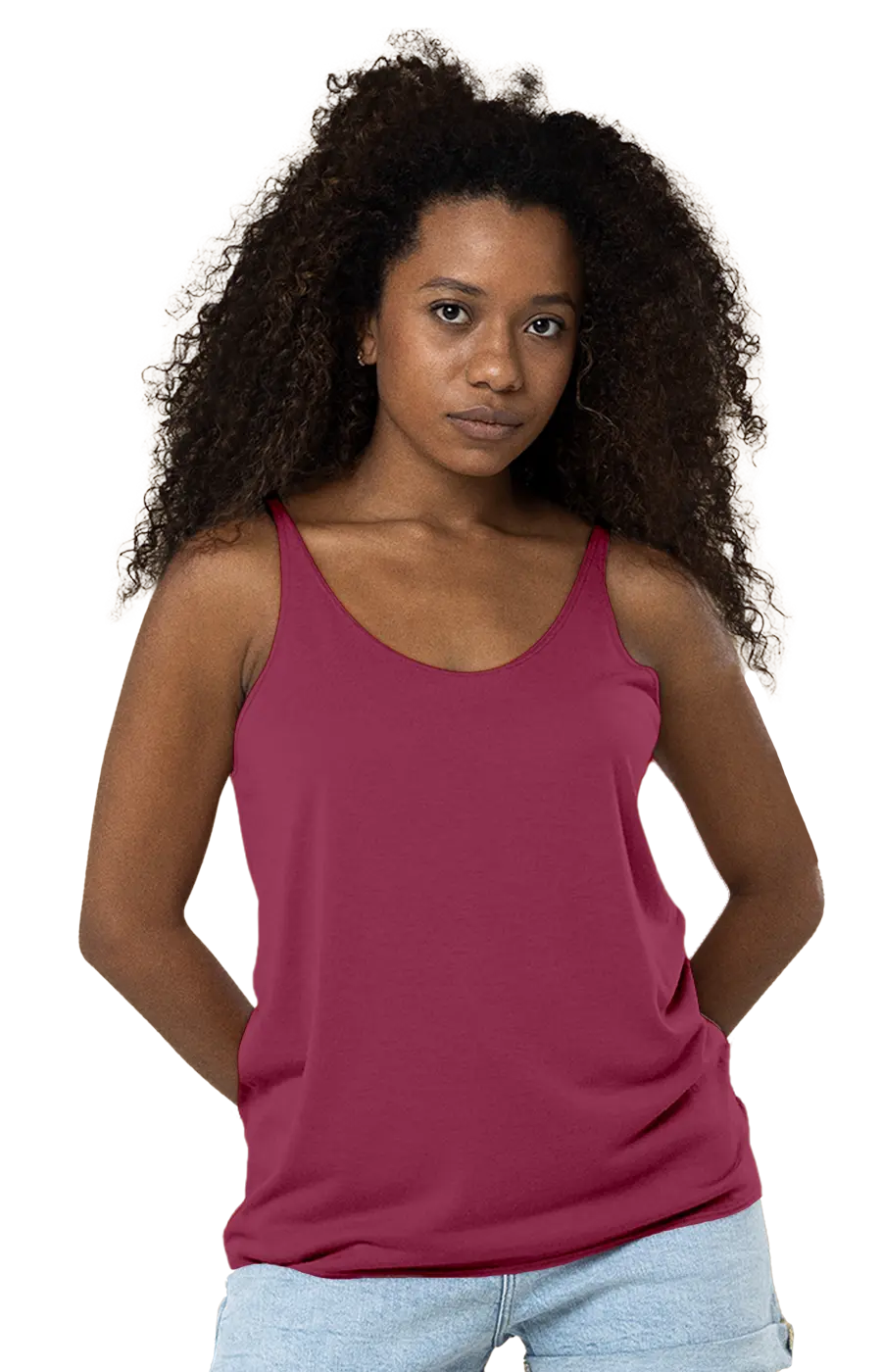 ALL COLORS - 3012CVC WOMEN'S CVC HEATHER RELAXED TANK