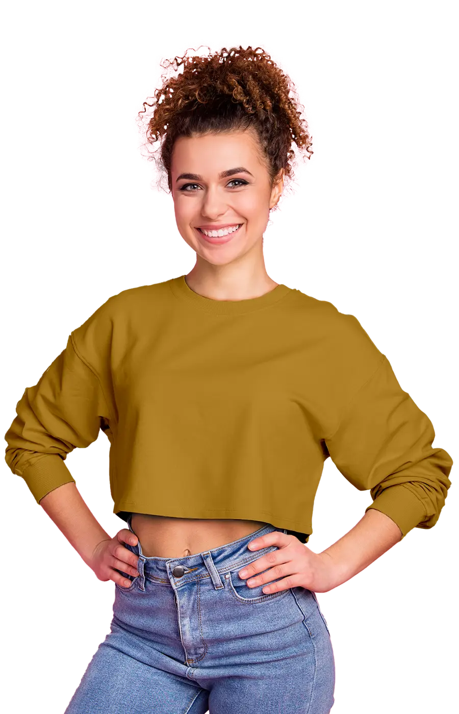 ALL COLORS - 3016CVCS WOMAN'S CROPPED SWEATSHIRT