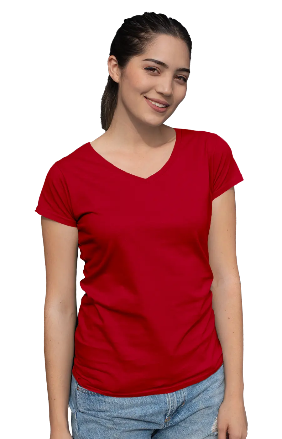 ALL COLORS - 3003CC WOMEN'S V-NECK JERSEY TEE