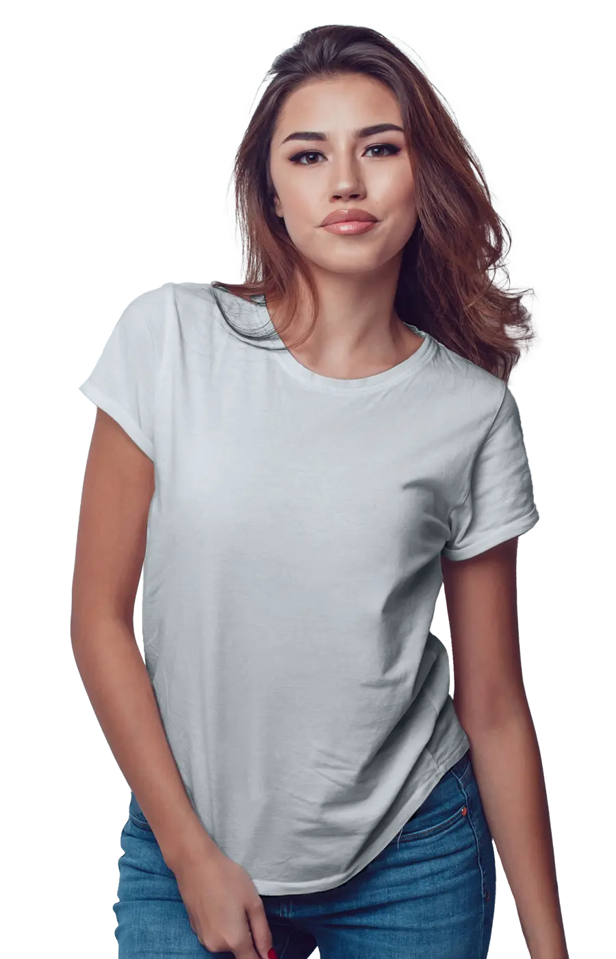 3002CVC WOMEN'S CVC HEATHER JERSEY TEE