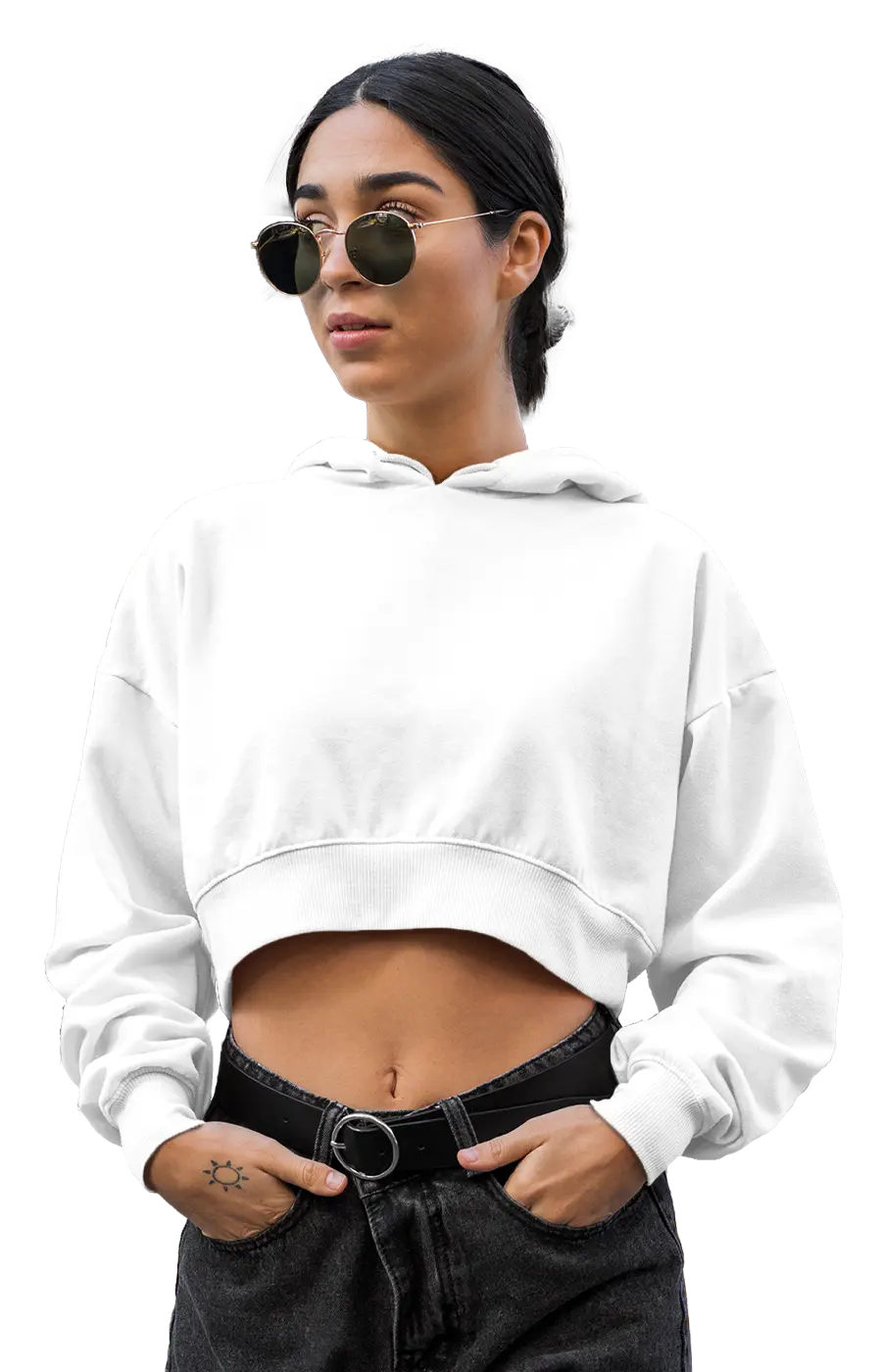 3015CVCH WOMEN'S CROPPED HOODIE