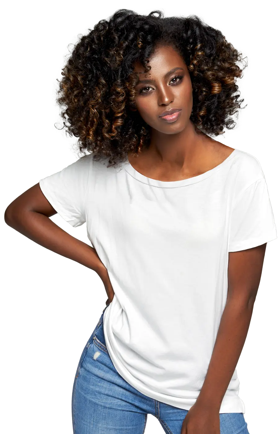 ALL COLORS - 3005CC WOMEN'S WIDE NECK RELAXED TEE