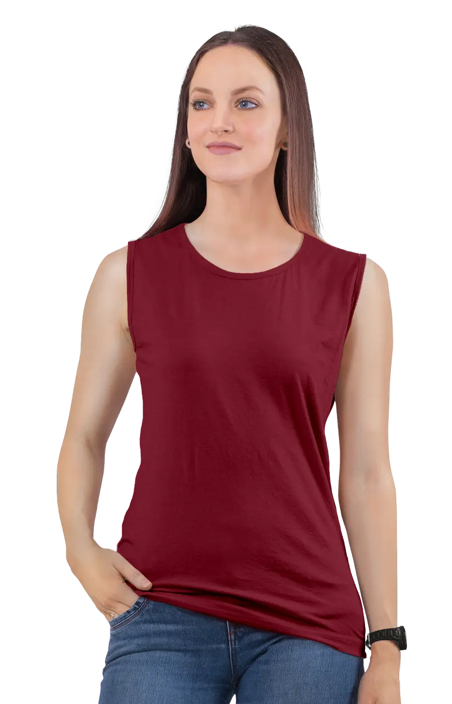 ALL COLORS - 3014CVC WOMEN'S CVC MUSCLE TANK