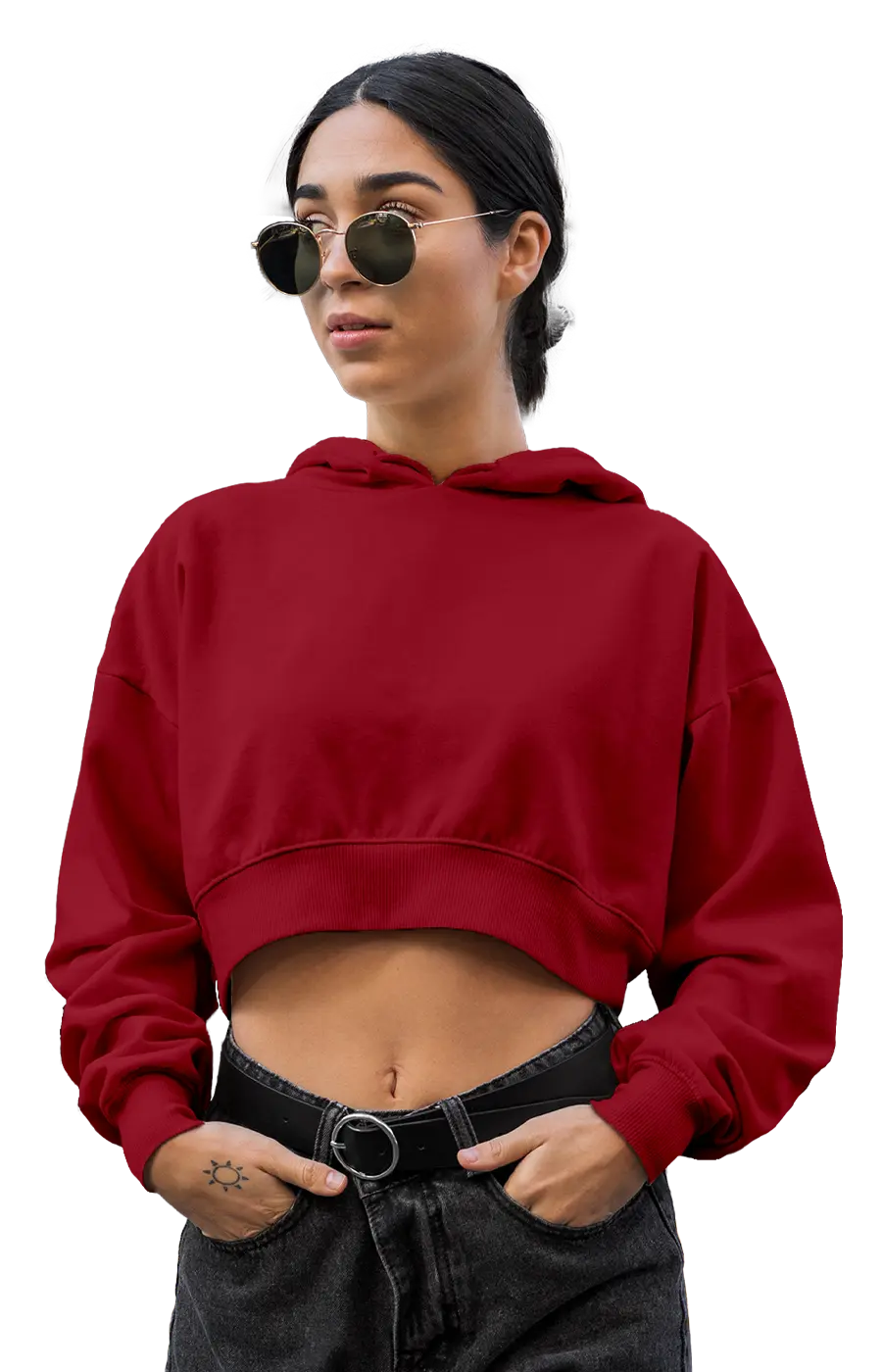 ALL COLORS - 3015CVCH WOMEN'S CROPPED HOODIE