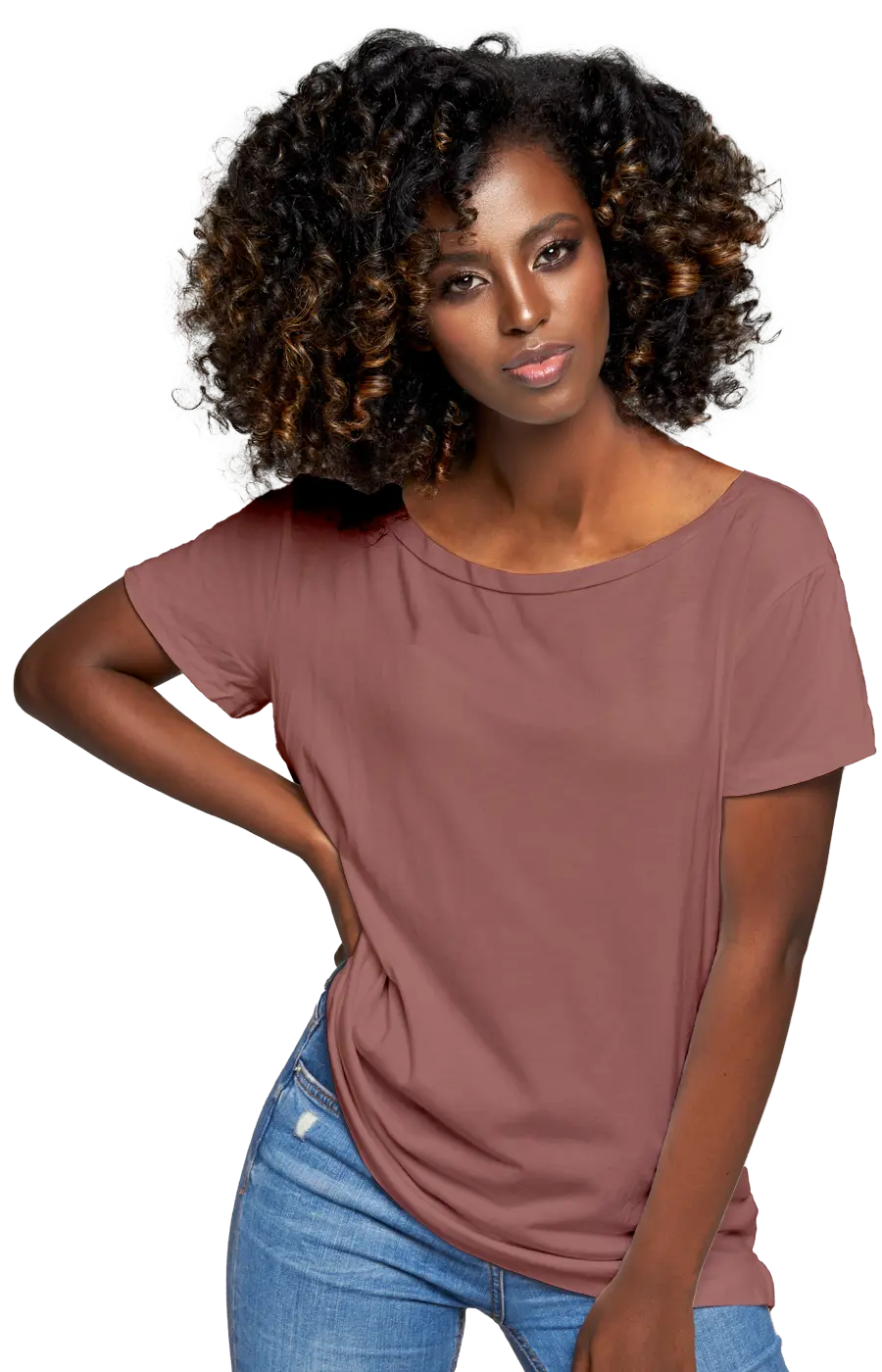 ALL COLORS - 3005CC WOMEN'S WIDE NECK RELAXED TEE