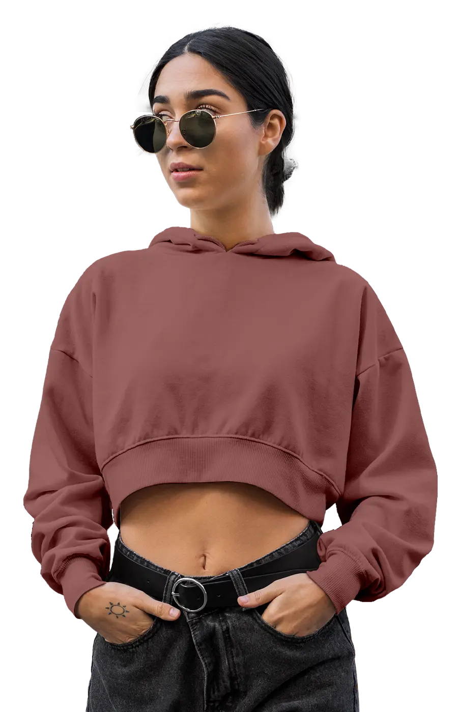 3015CVCH WOMEN'S CROPPED HOODIE