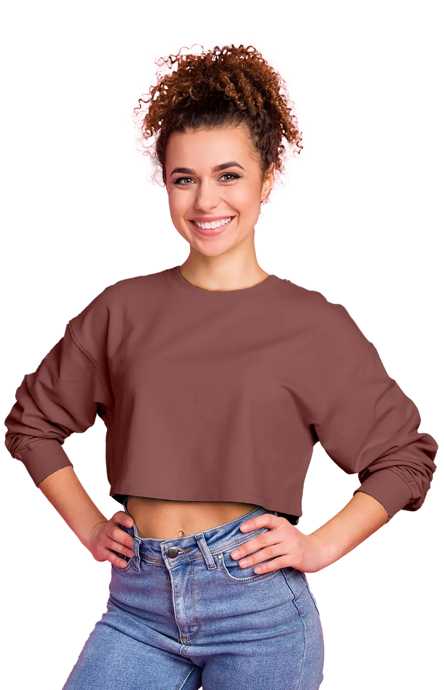 3016CVCS WOMAN'S CROPPED SWEATSHIRT