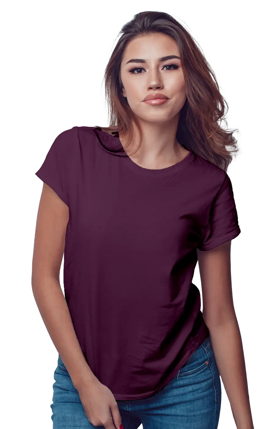 ALL COLORS - 3002CVC WOMEN'S CVC HEATHER JERSEY TEE