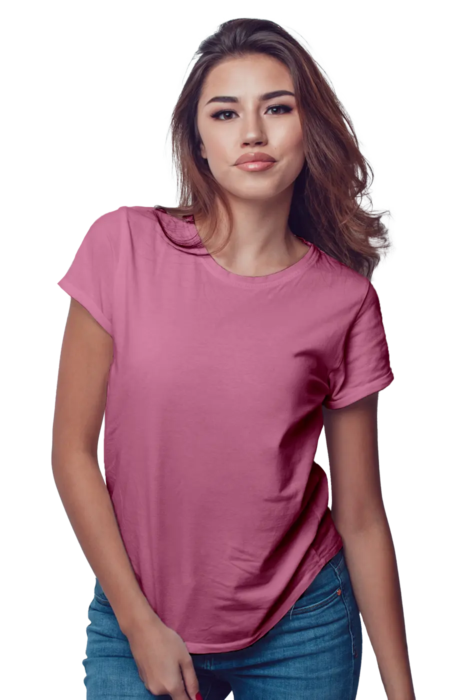 3002CVC WOMEN'S CVC HEATHER JERSEY TEE