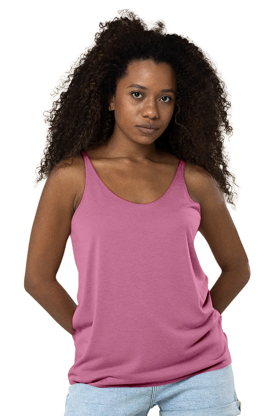 ALL COLORS - 3012CVC WOMEN'S CVC HEATHER RELAXED TANK