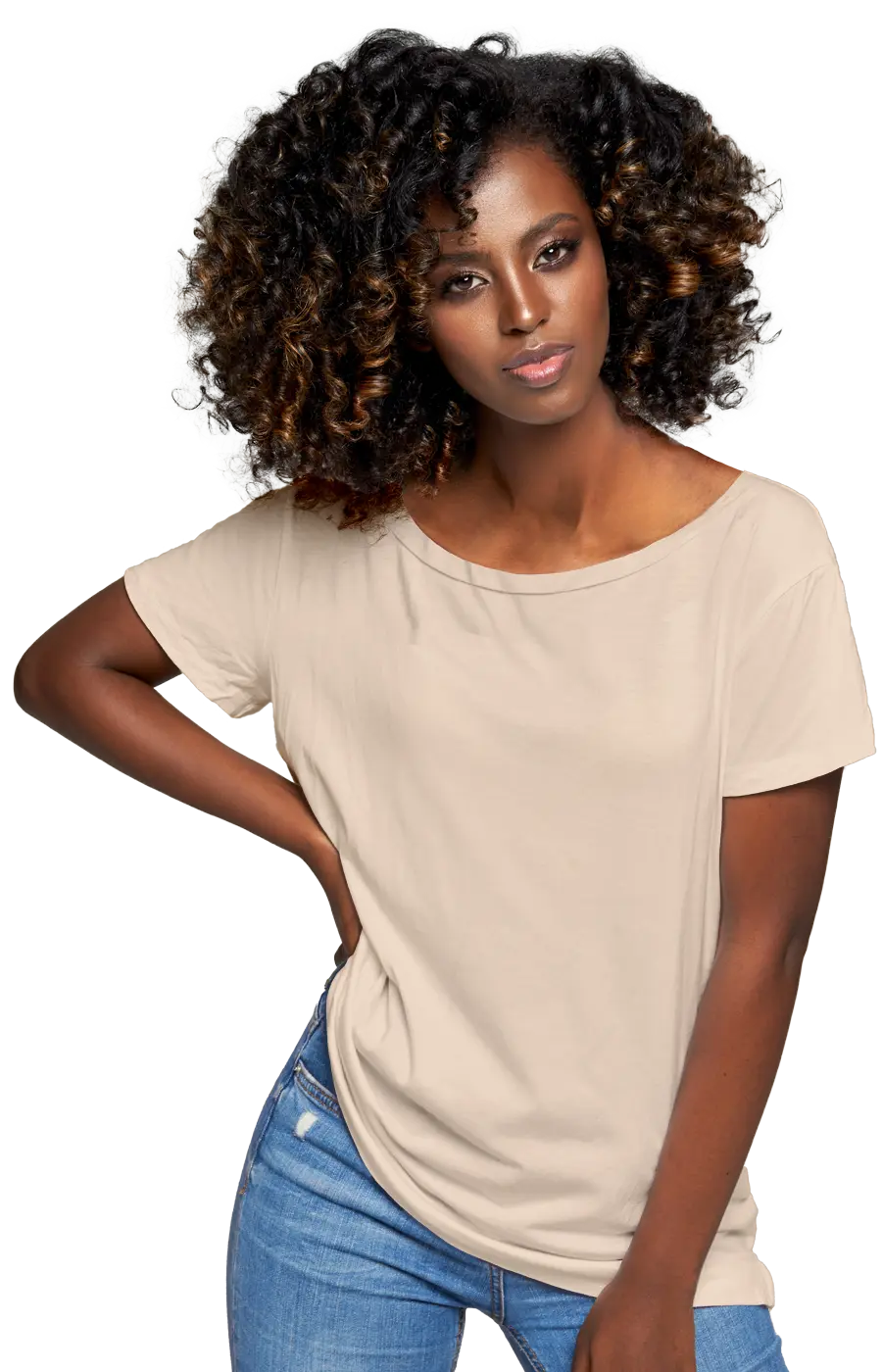 ALL COLORS - 3005CC WOMEN'S WIDE NECK RELAXED TEE