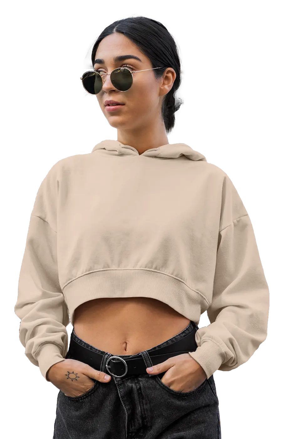 ALL COLORS - 3015CVCH WOMEN'S CROPPED HOODIE