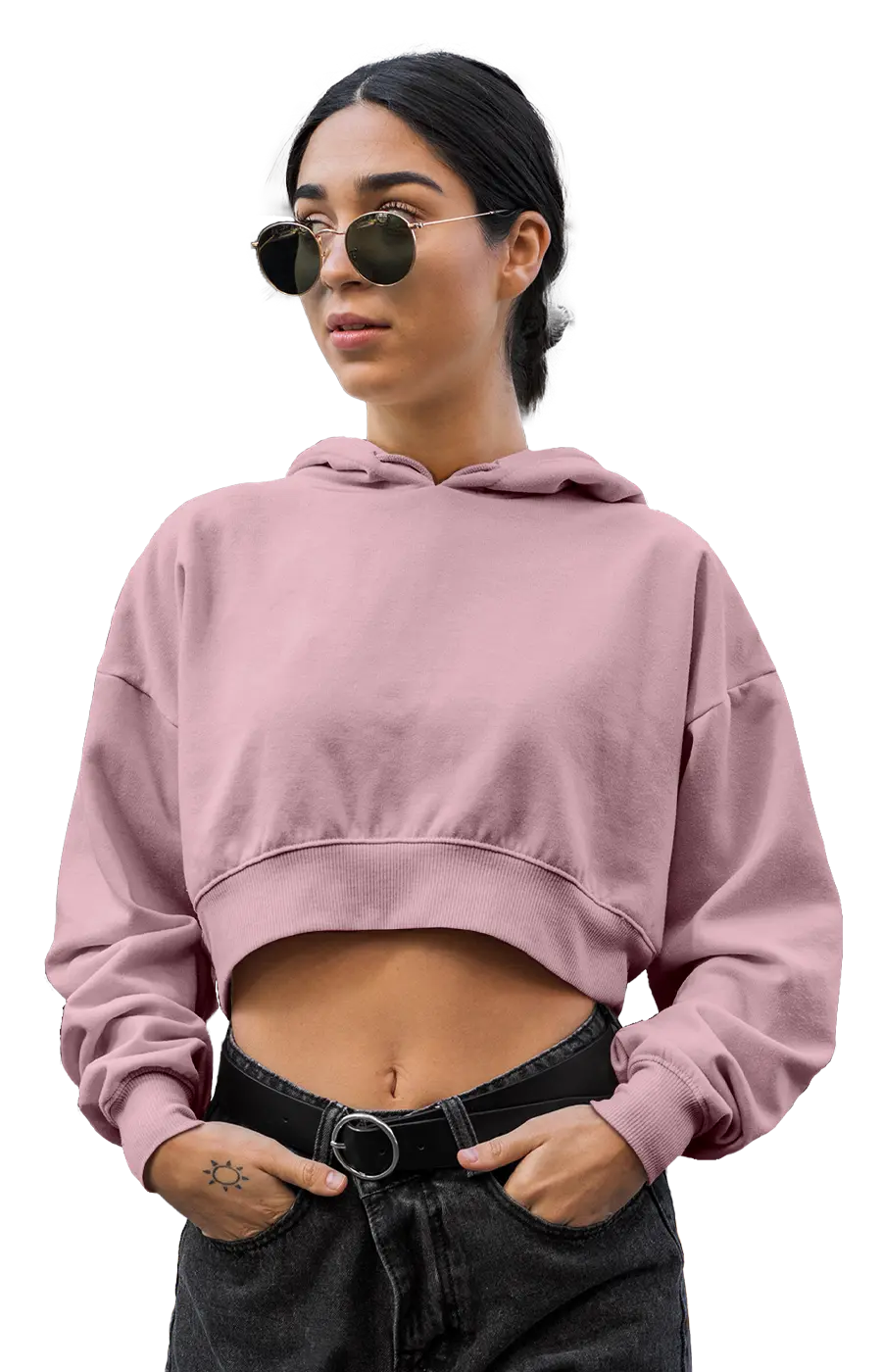 ALL COLORS - 3015CVCH WOMEN'S CROPPED HOODIE