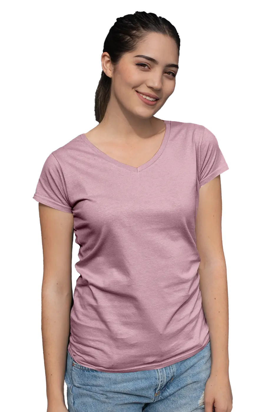 ALL COLORS - 3003CC WOMEN'S V-NECK JERSEY TEE