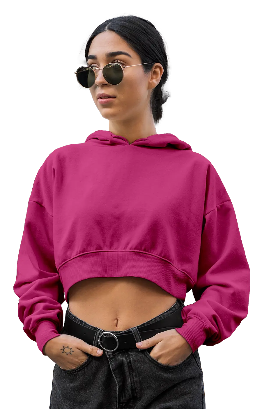 ALL COLORS - 3015CVCH WOMEN'S CROPPED HOODIE