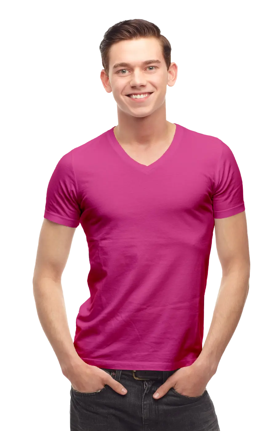 ALL COLORS - 2000CC UNISEX  V-NECK JERSEY TEE