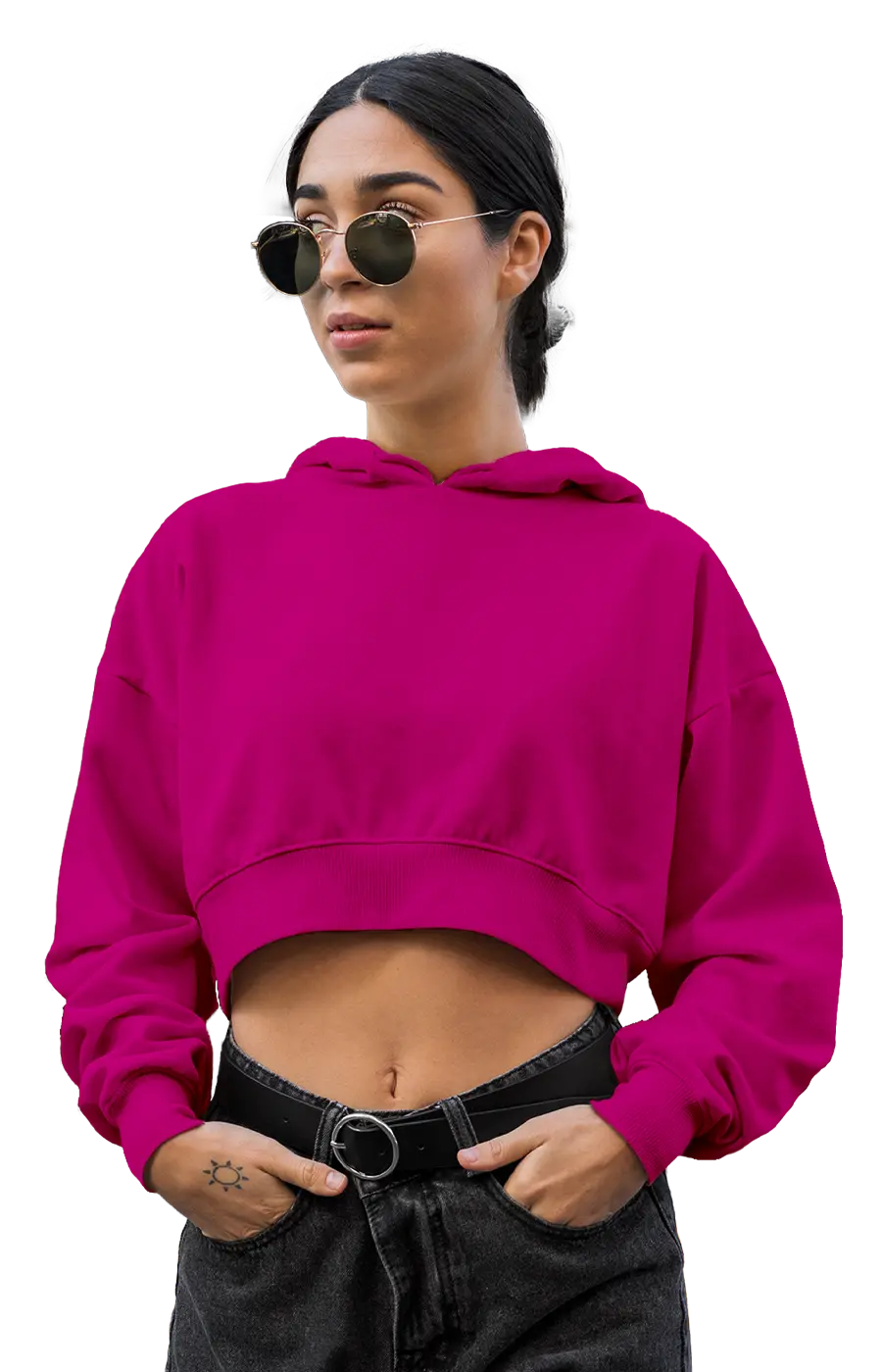 ALL COLORS - 3015CVCH WOMEN'S CROPPED HOODIE