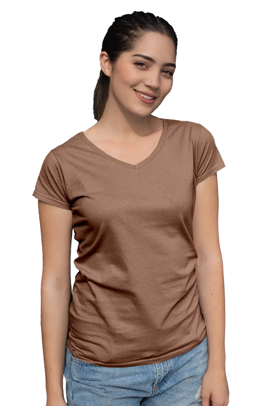 ALL COLORS - 3003CC WOMEN'S V-NECK JERSEY TEE