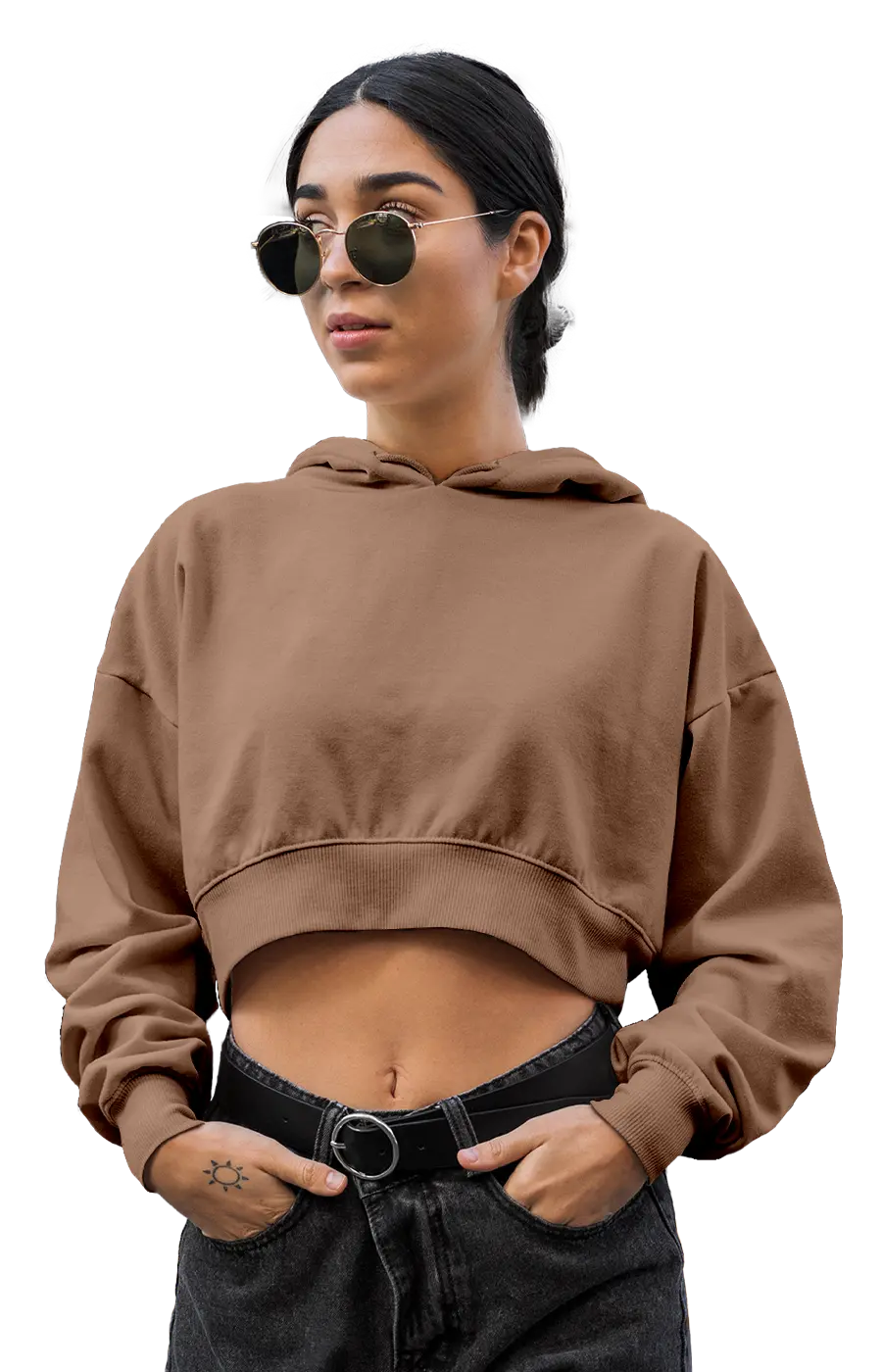 ALL COLORS - 3015CVCH WOMEN'S CROPPED HOODIE