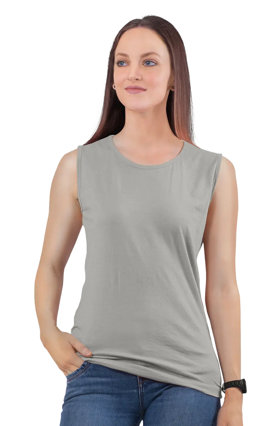 ALL COLORS - 3014CVC WOMEN'S CVC MUSCLE TANK