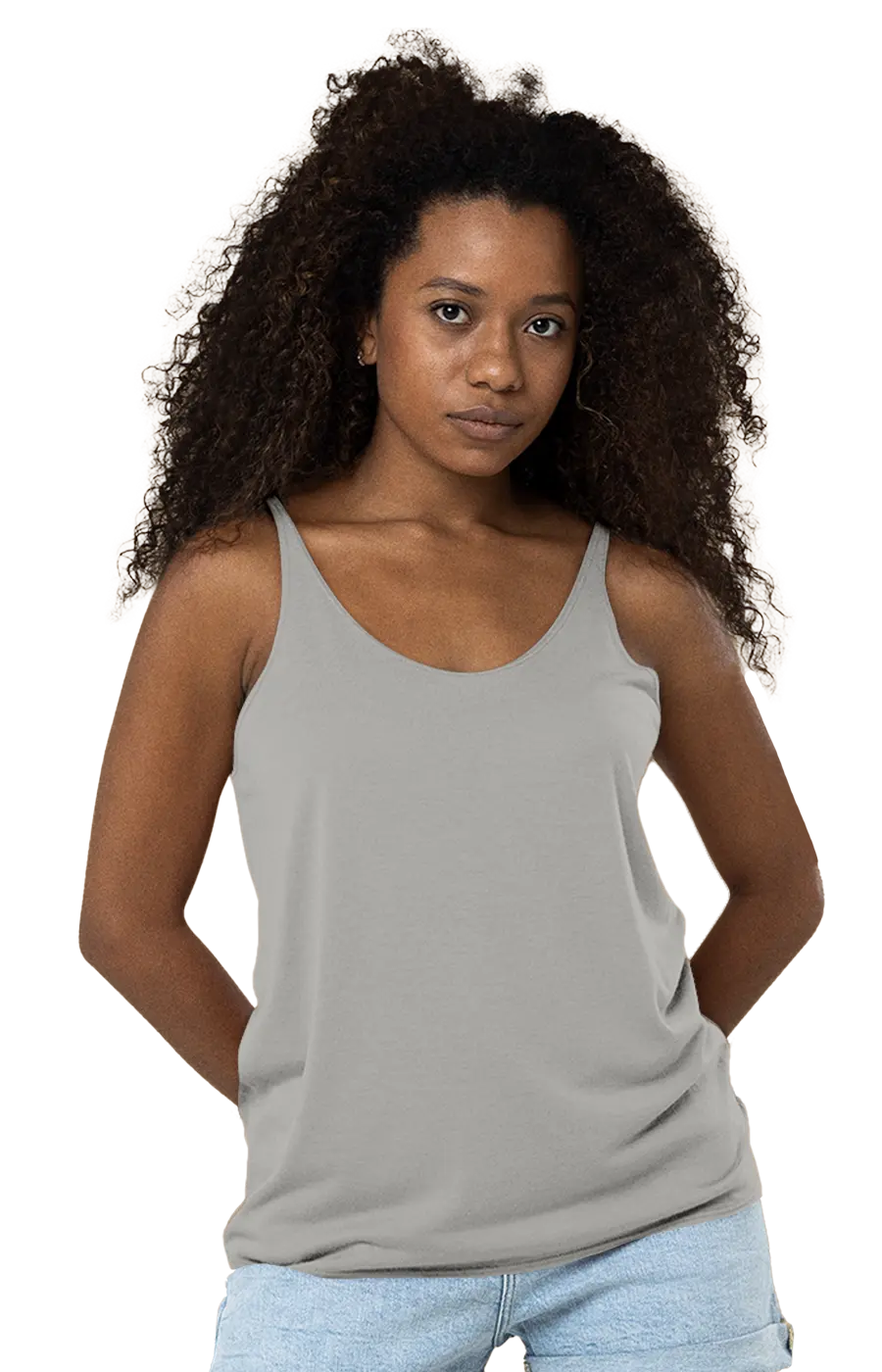 ALL COLORS - 3012CVC WOMEN'S CVC HEATHER RELAXED TANK