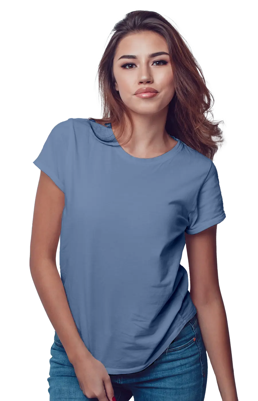 3002CVC WOMEN'S CVC HEATHER JERSEY TEE