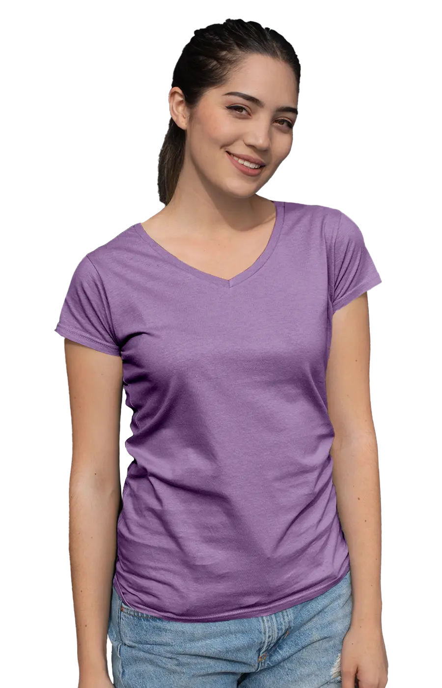 ALL COLORS - 3003CC WOMEN'S V-NECK JERSEY TEE