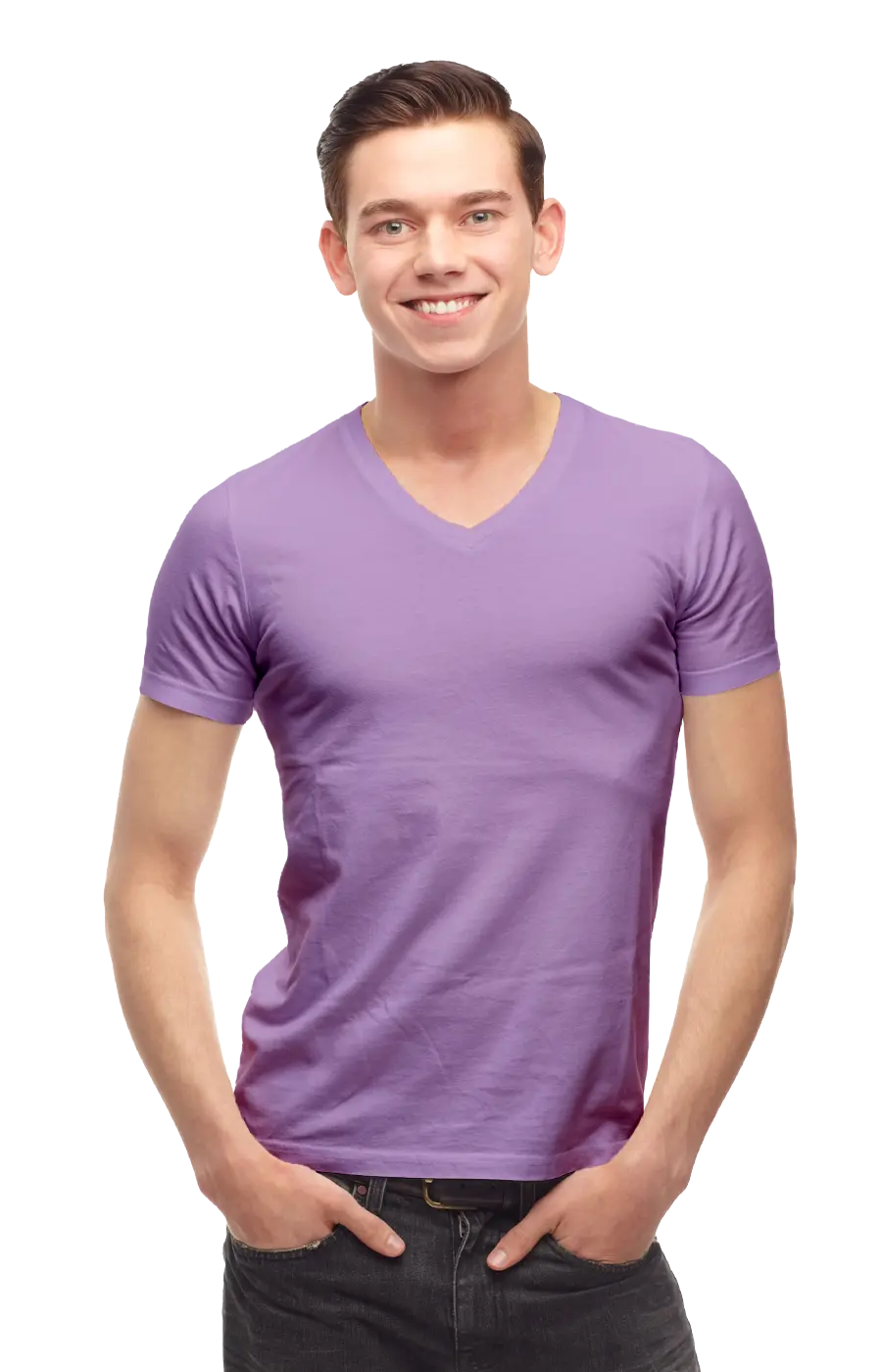 ALL COLORS - 2000CC UNISEX  V-NECK JERSEY TEE