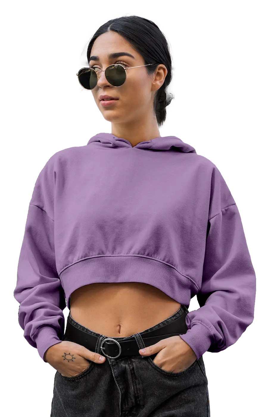 ALL COLORS - 3015CVCH WOMEN'S CROPPED HOODIE