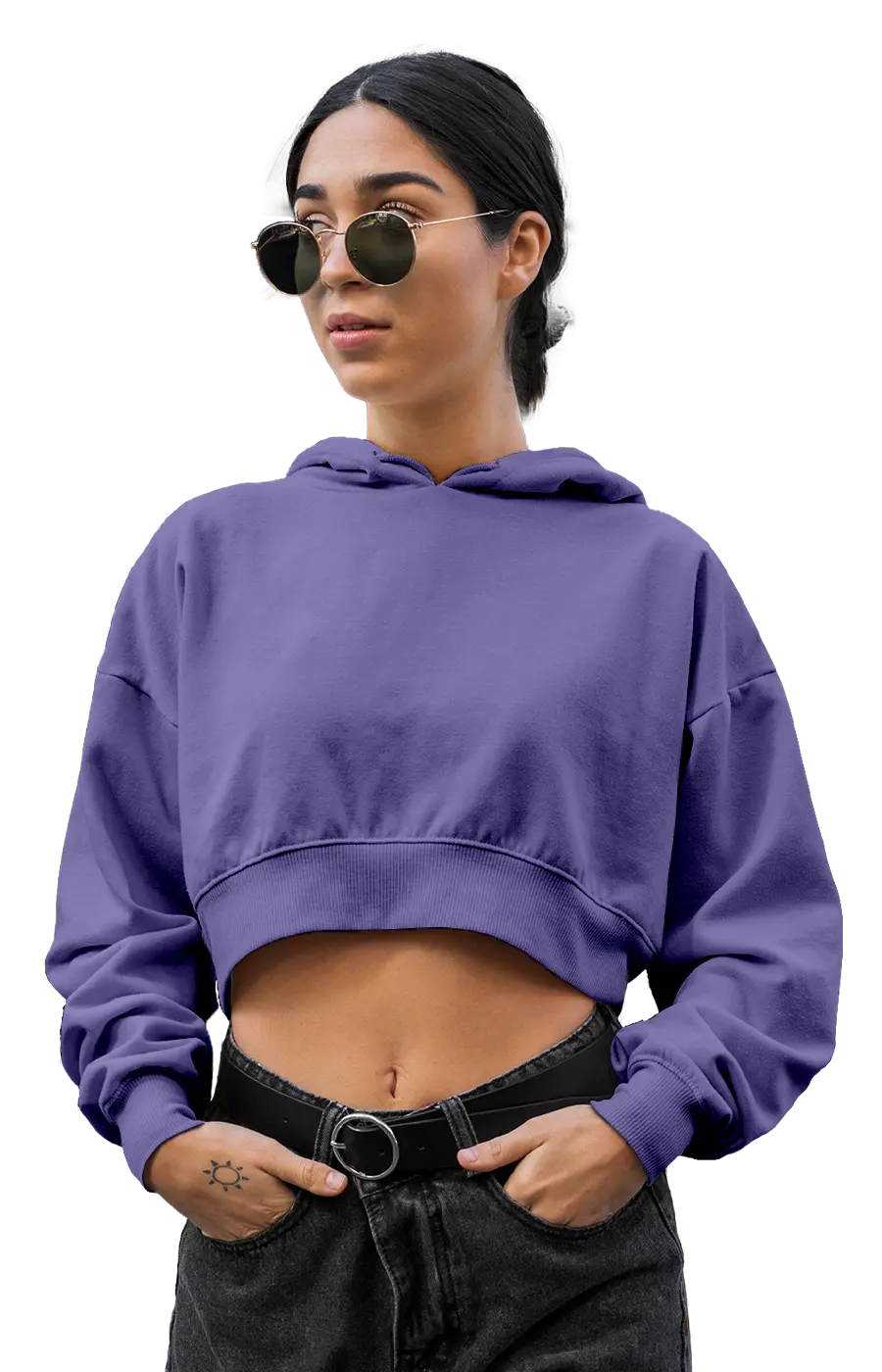 ALL COLORS - 3015CVCH WOMEN'S CROPPED HOODIE