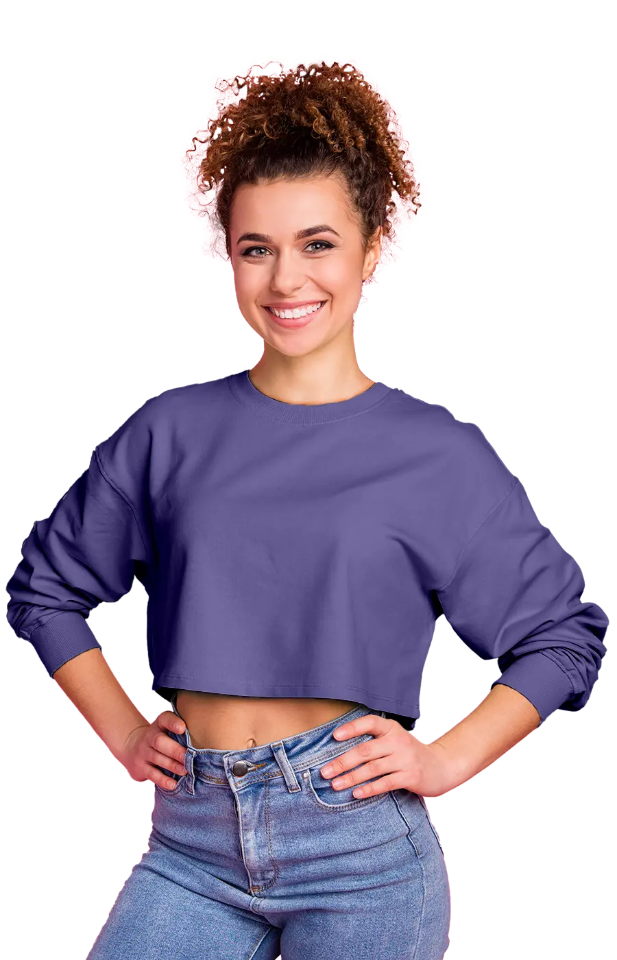 3016CVCS WOMAN'S CROPPED SWEATSHIRT