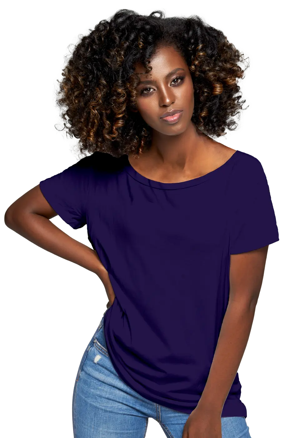 ALL COLORS - 3005CC WOMEN'S WIDE NECK RELAXED TEE