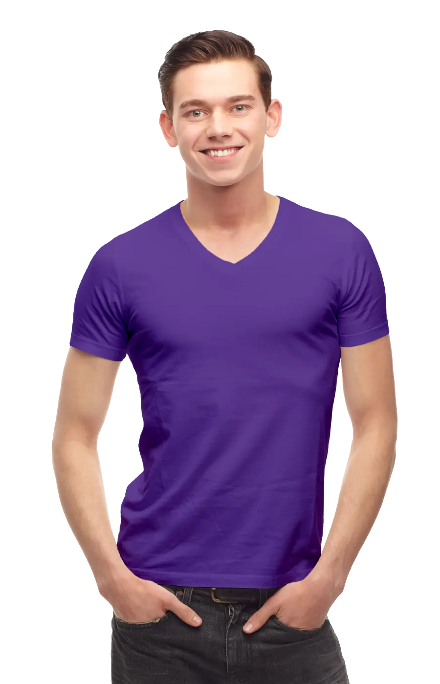 ALL COLORS - 2000CC UNISEX  V-NECK JERSEY TEE