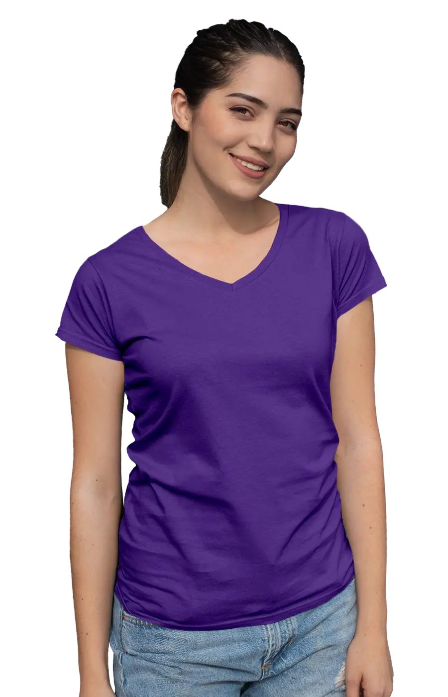 ALL COLORS - 3003CC WOMEN'S V-NECK JERSEY TEE